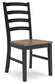 Wildenauer - Brown / Black - Dining Room Side Chair (Set of 2)