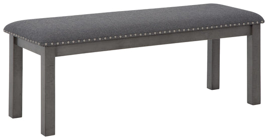 Myshanna - Gray - Upholstered Bench