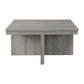 Uster - Coffee Table With Four Storage Stools - Grey