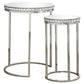 Addison - 2 Piece Round Nesting Table - Silver