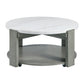 Rosamel - Round Coffee Table - Gray