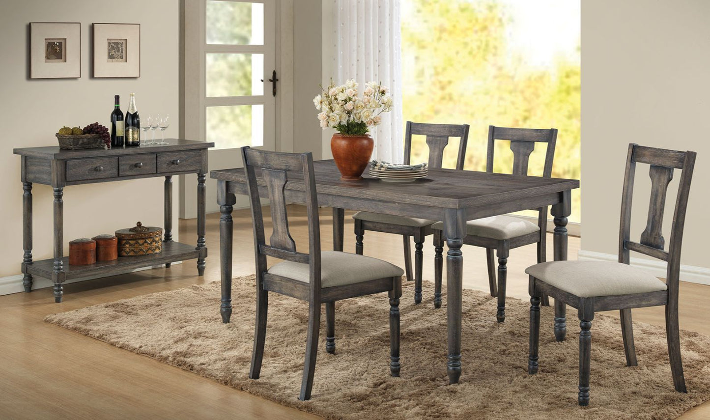 Wallace - Dining Table - Weathered Gray