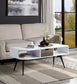 Halima - Accent Table - White & Black Finish