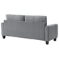 Davis - Upholstered Rolled Arm Sofa - Grey