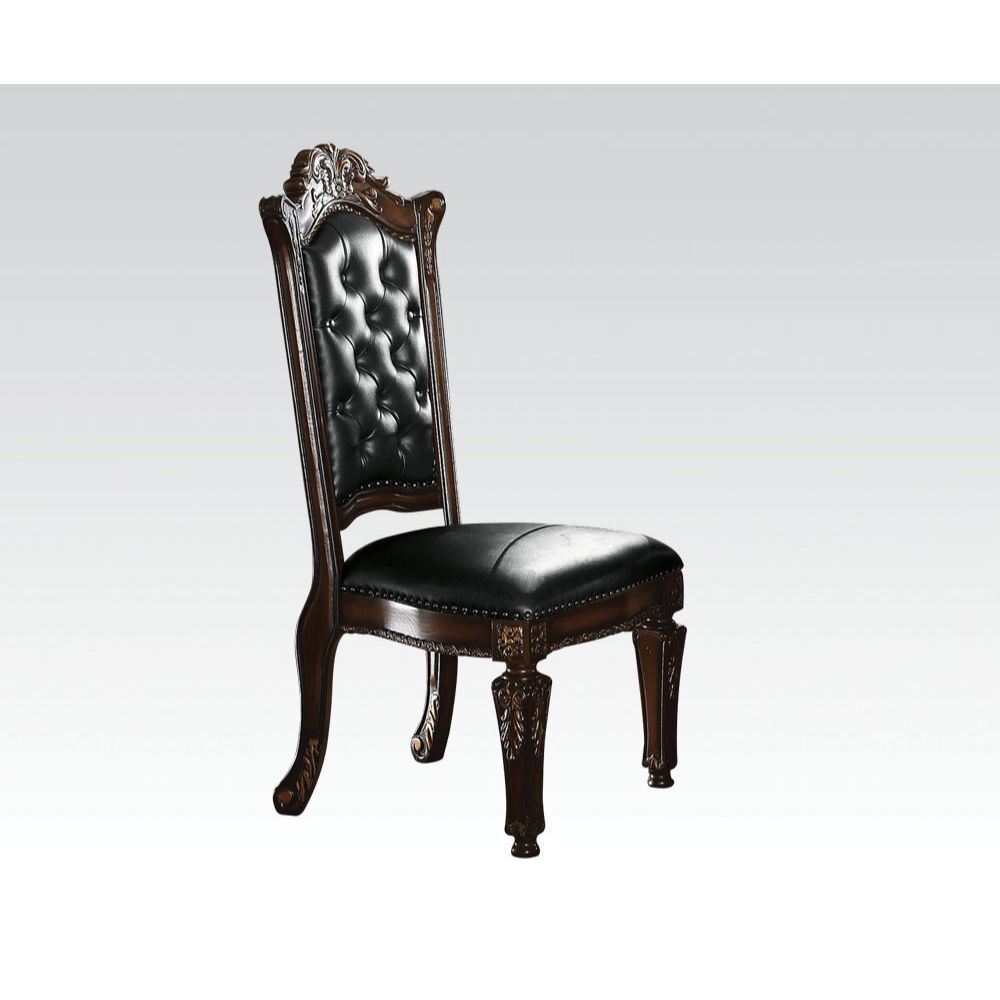 Vendome - Side Chair (Set of 2 )- PU & Cherry - 48"
