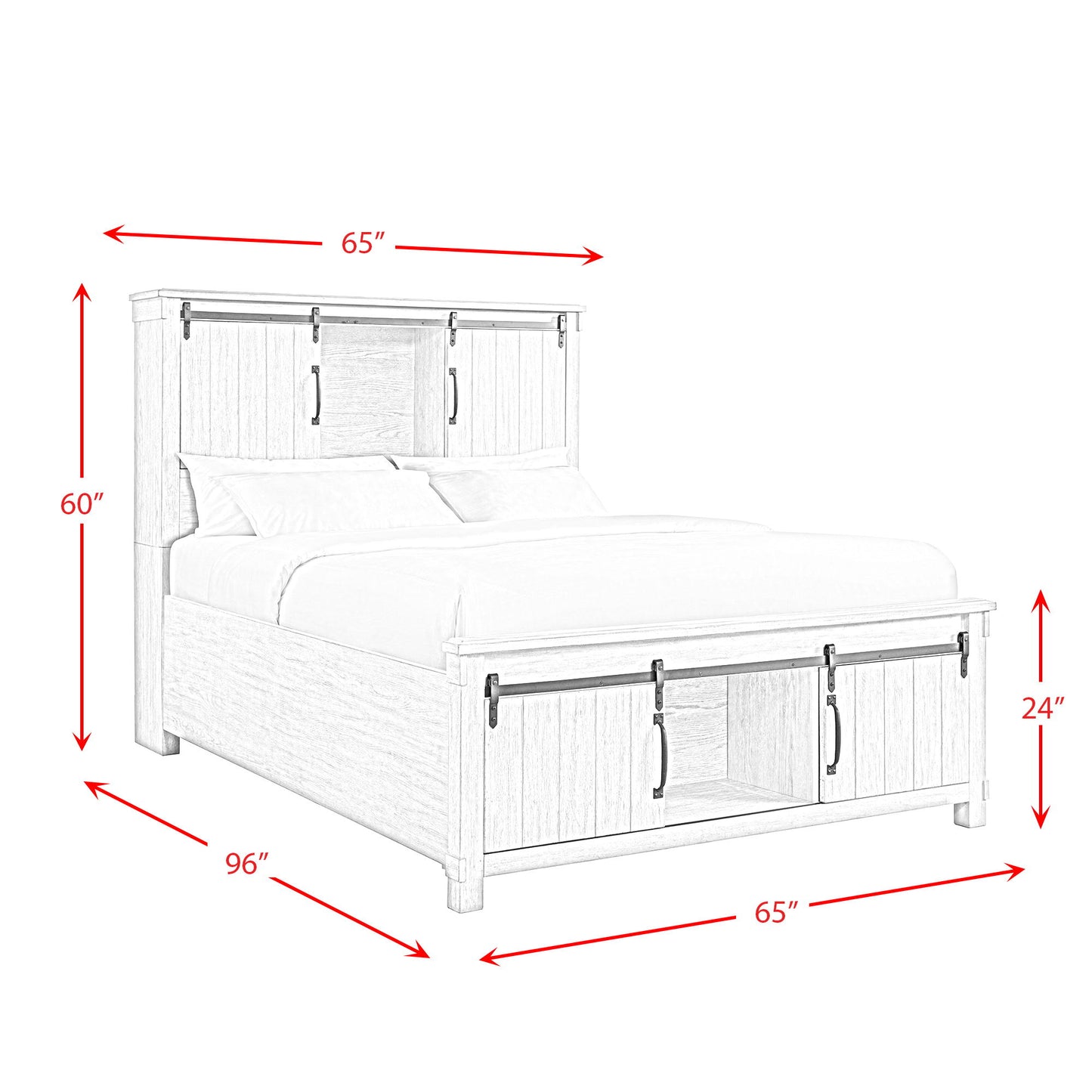 Scott - Platform Storage Bed