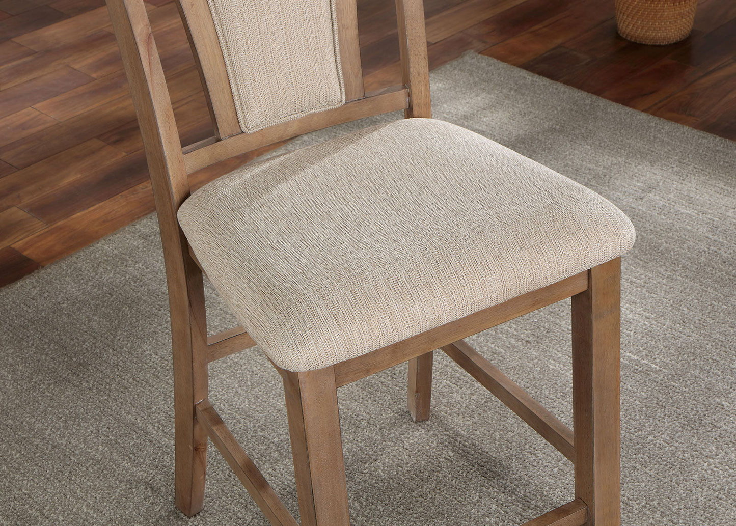 Upminster - Counter Height Chair (Set of 2) - Natural Tone / Beige