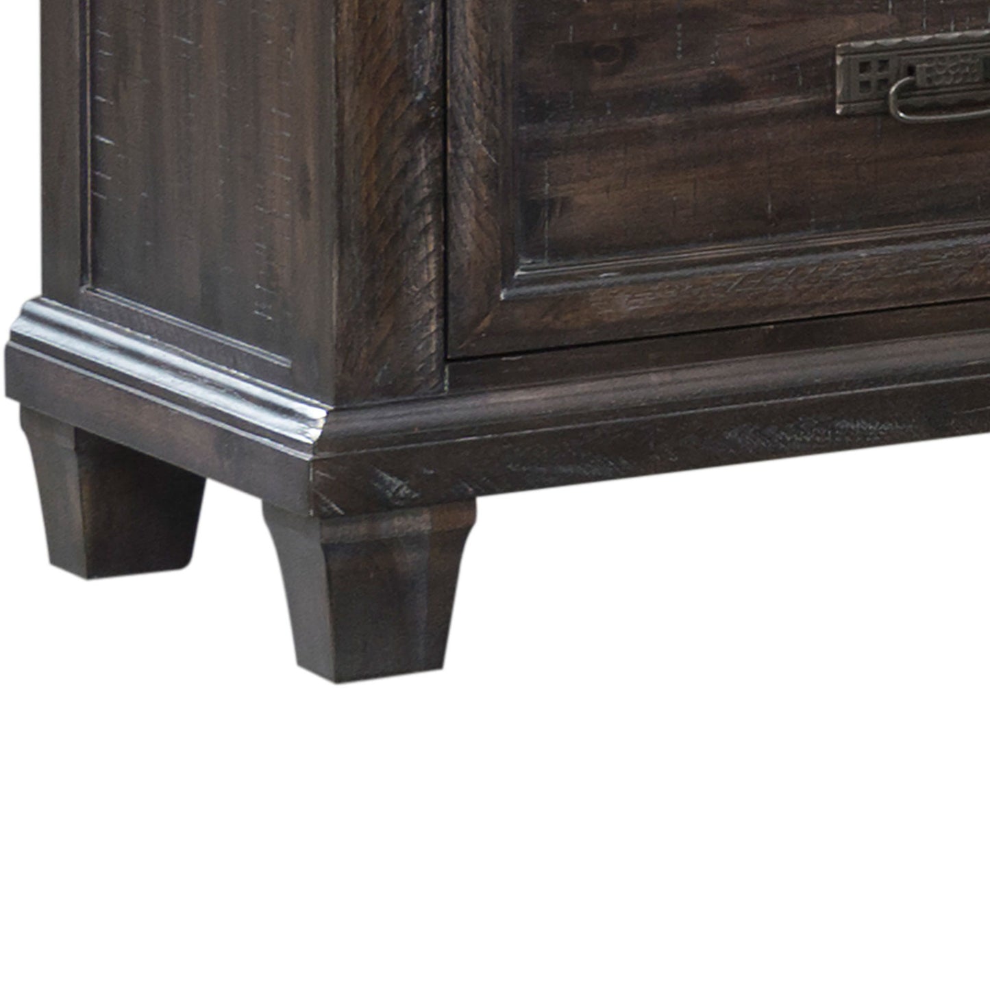 Morrison - Nightstand With Led Light - Smokey Walnut