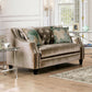 Elicia - Loveseat - Champagne / Turquoise