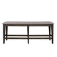 Double Bridge - Counter Bench - Dark Brown