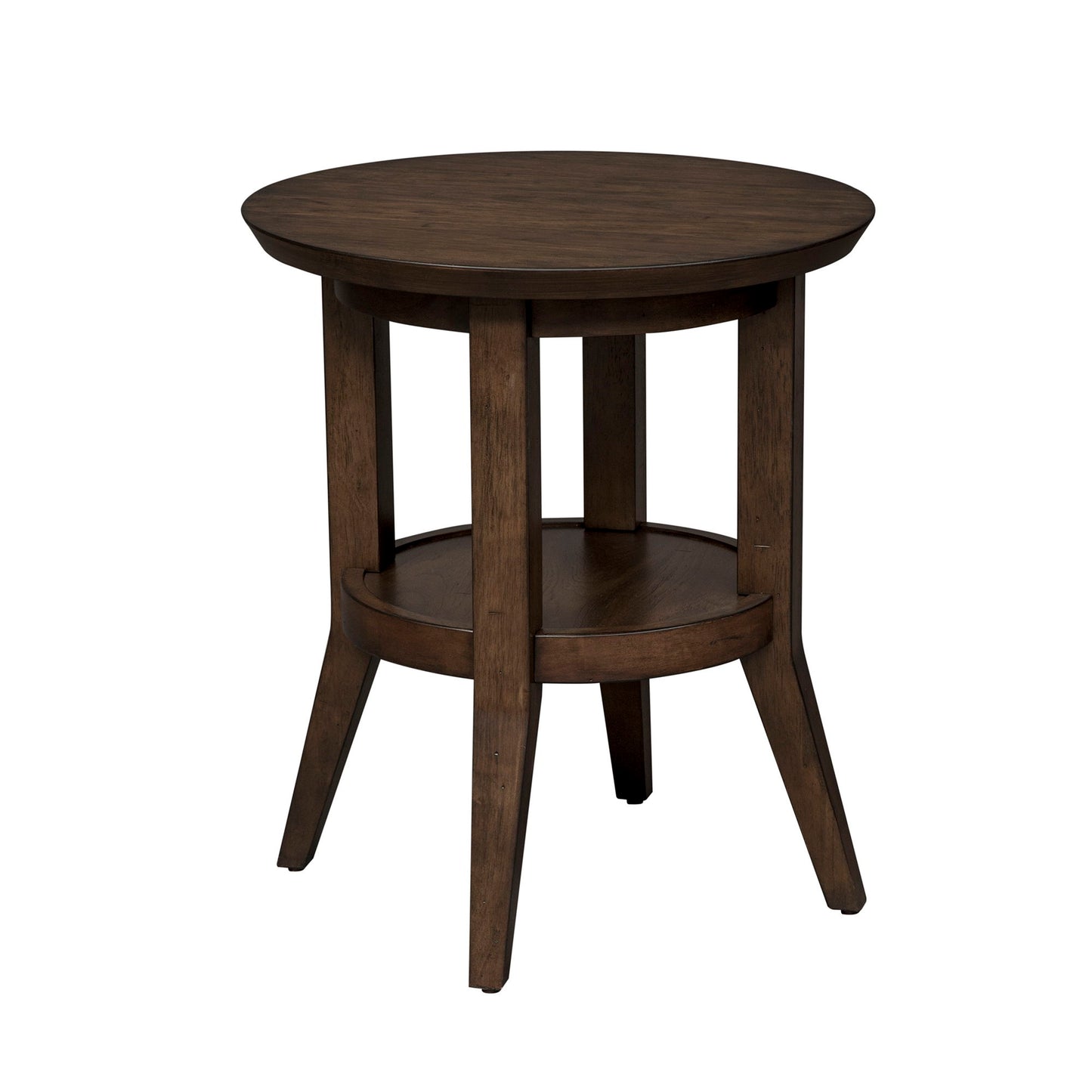 Ventura Blvd - Round End Table - Dark Brown