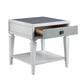 Katia - End Table - Rustic Gray & Weathered White Finish