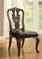 Bellagio - Wooden Side Chair (Set of 2) - Brown Cherry / Brown