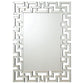 Forman - Interlocking Greek Frameless Wall Mirror - Silver