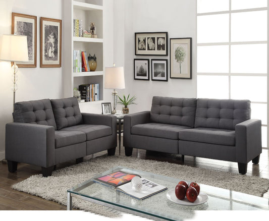 Earsom - Sofa - Gray Linen