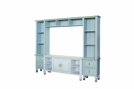 House - Marchese Entertainment Center - Pearl Gray Finish