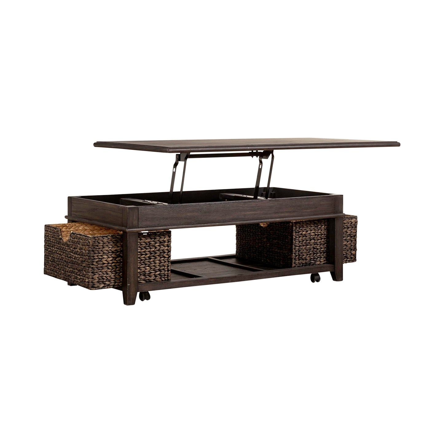 Mill Creek - Lift Top Cocktail Table - Dark Brown