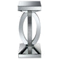 Amalia - Square End Table With Lower Shelf - Clear Mirror