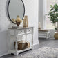 Magnolia Manor - Hall Console Bottom With Shelf For Display & Storage - White