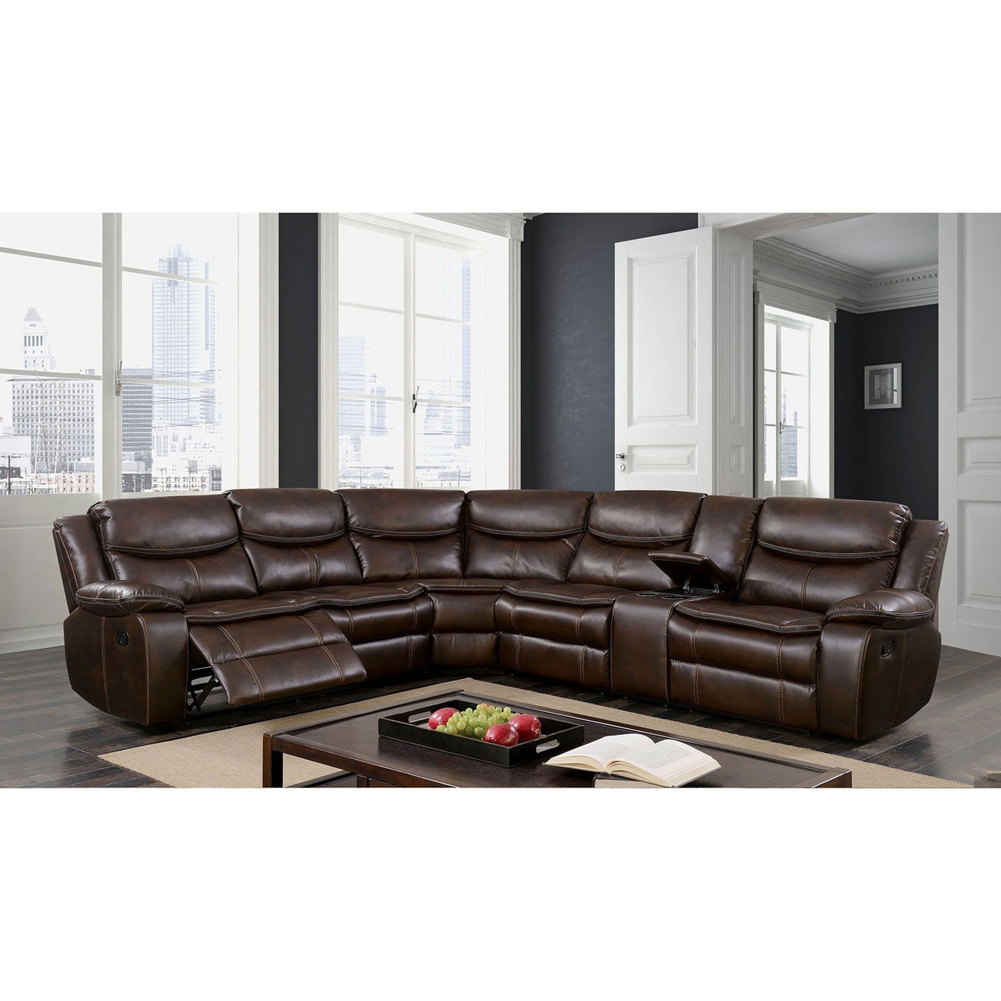 Pollux - Sectional - Brown