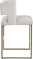 Caleb - Counter Stool with Gold Legs (Set of 2)