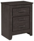 Brinxton - Charcoal - Two Drawer Night Stand