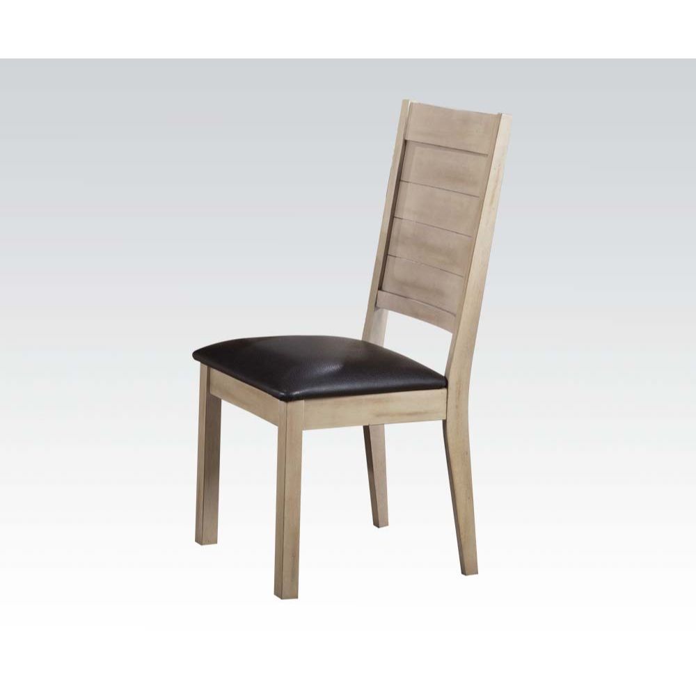 Ramona - Side Chair (Set of 2) - Espresso PU & Antique Beige
