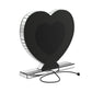 Euston - Heart Shape Table - Mirror Silver