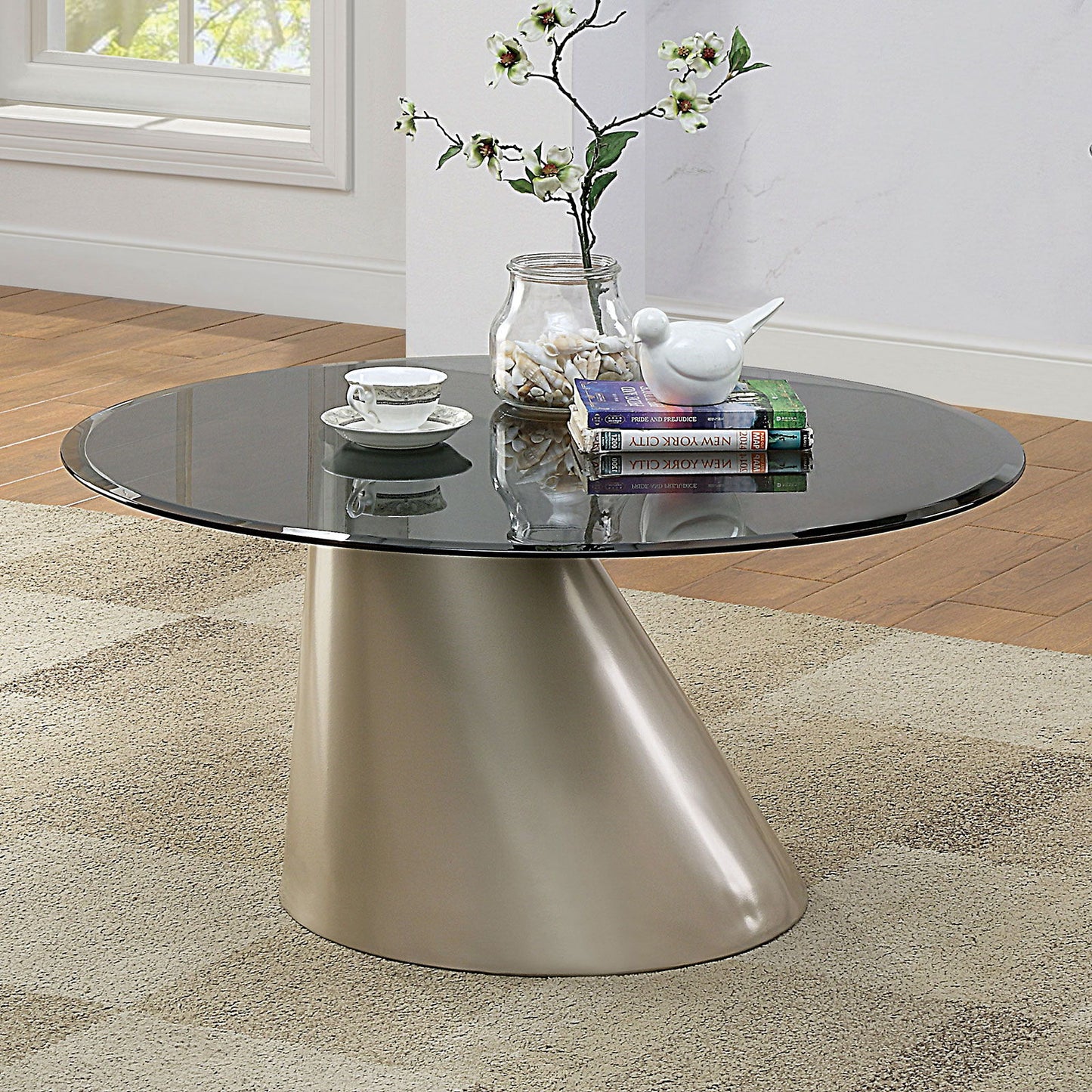 Wettingen - Sofa Table - Pearl Silver