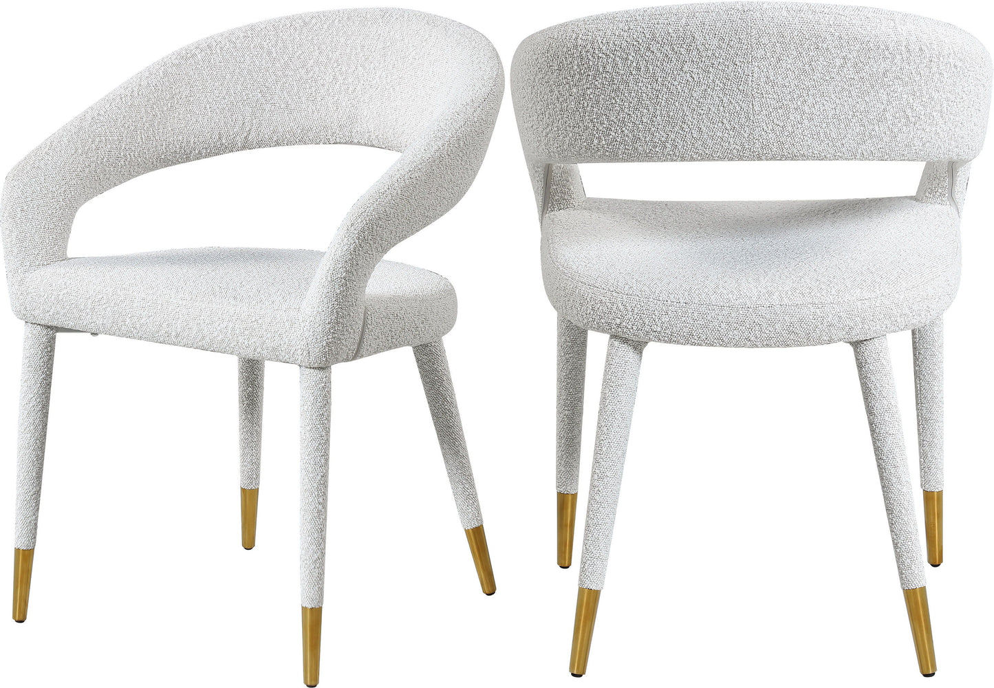 Destiny - Dining Chair - Cream - Fabric