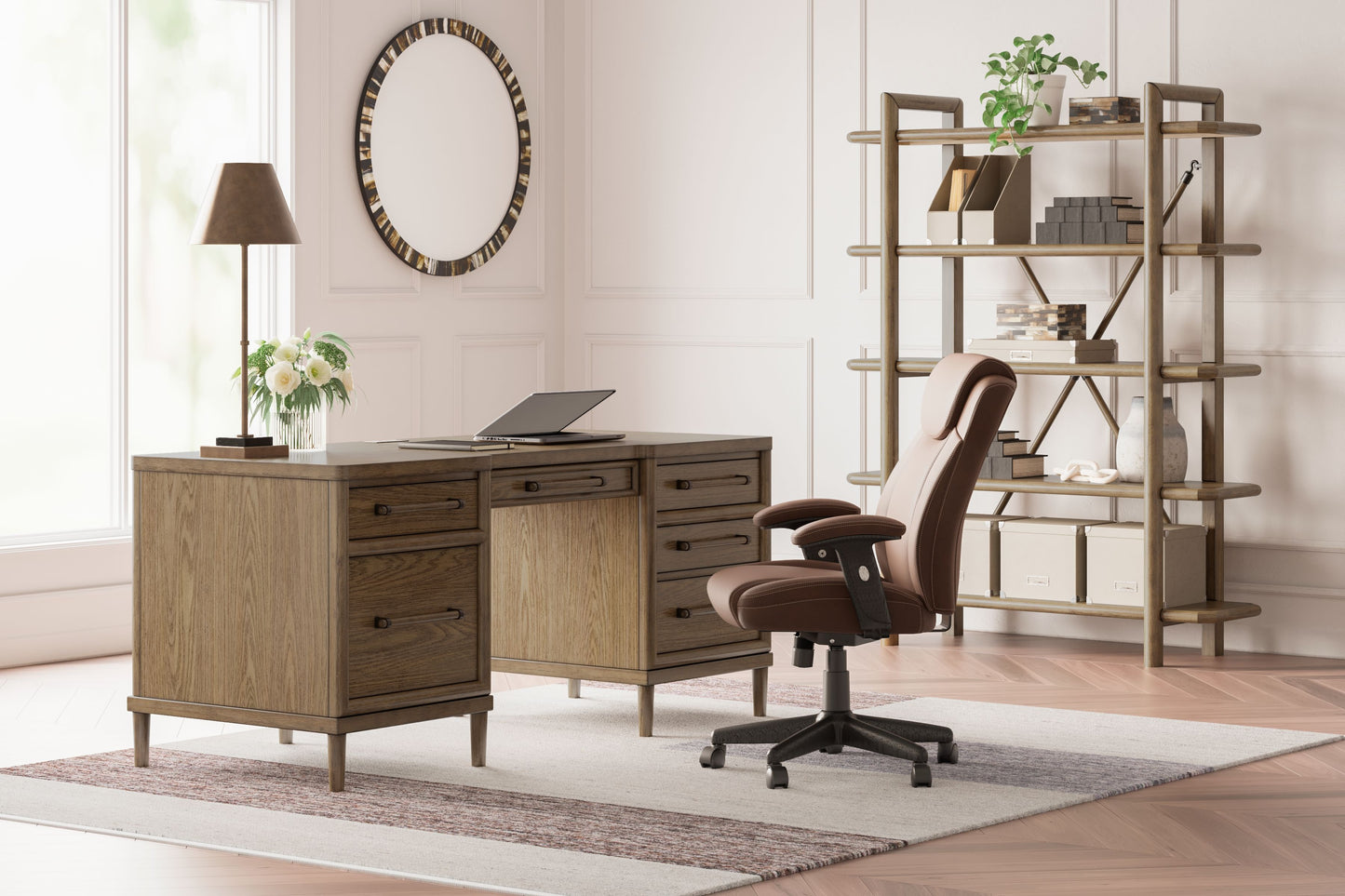 Roanhowe - Brown - Home Office Desk