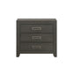 Sasha - 3 - Drawer Nightstand With Usb - Gray