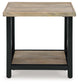 Bristenfort - Brown / Black - Rectangular End Table