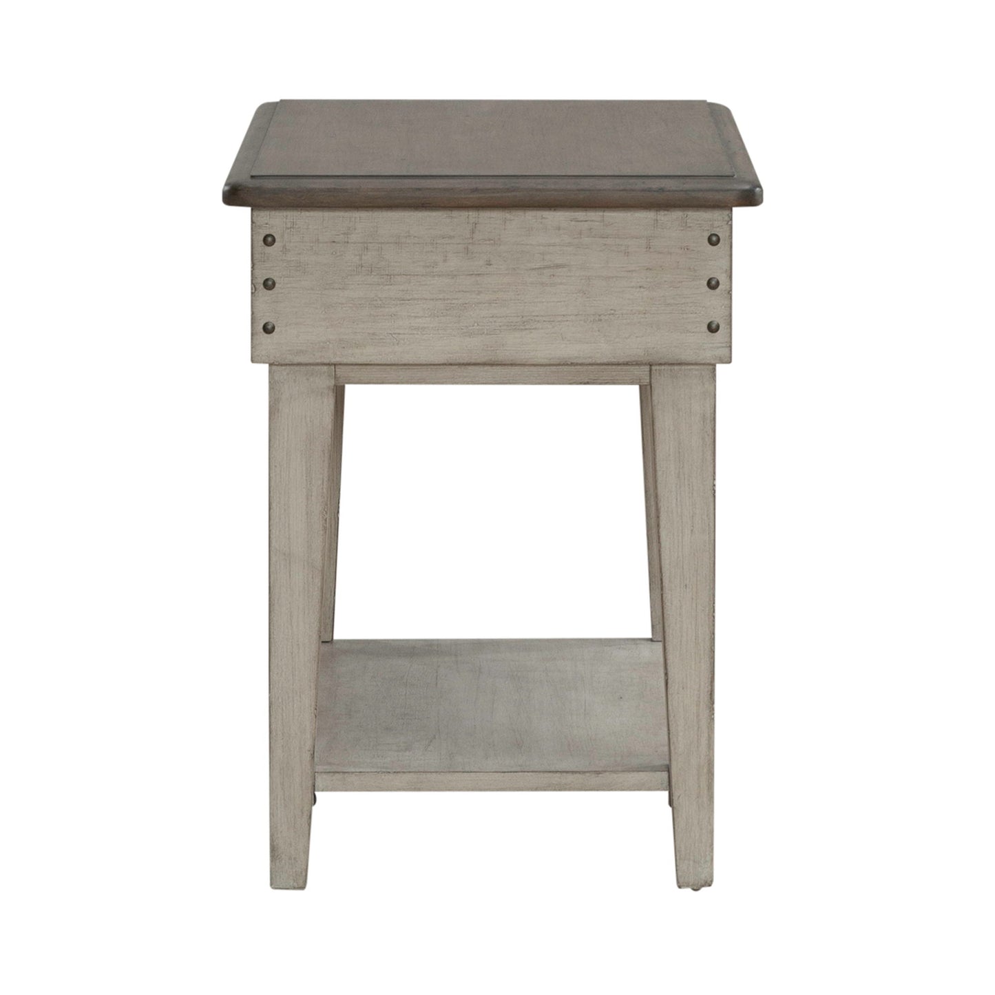 Ivy Hollow - Drawer Chair Side Table - White