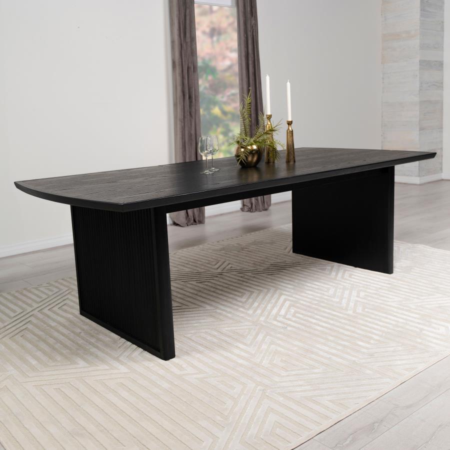 Brookmead - Rectangular Dining Table With 18" Removable Extension Leaf - Black