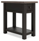 Tyler - Black / Gray - Chair Side End Table