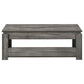 Donal - 3 Piece Occasional Set With Open Shelves - Weathered Gray