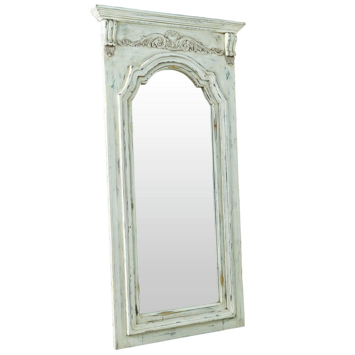 Rebecca - Vertical Mirror - Antique White