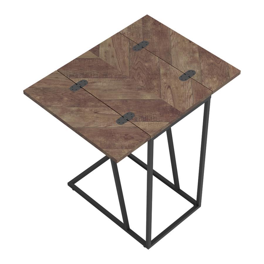 Carly - Expandable Chevron Rectangular Accent Table