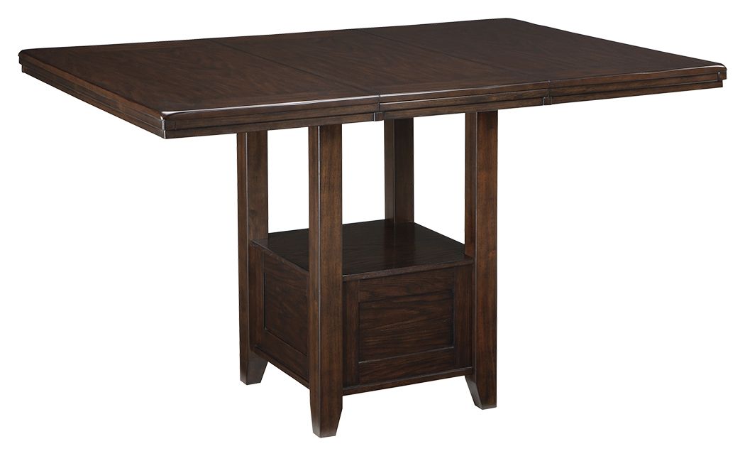 Haddigan - Dark Brown - Rectangular Dining Room Counter Extension Table