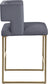 Caleb - Counter Stool with Gold Legs (Set of 2)