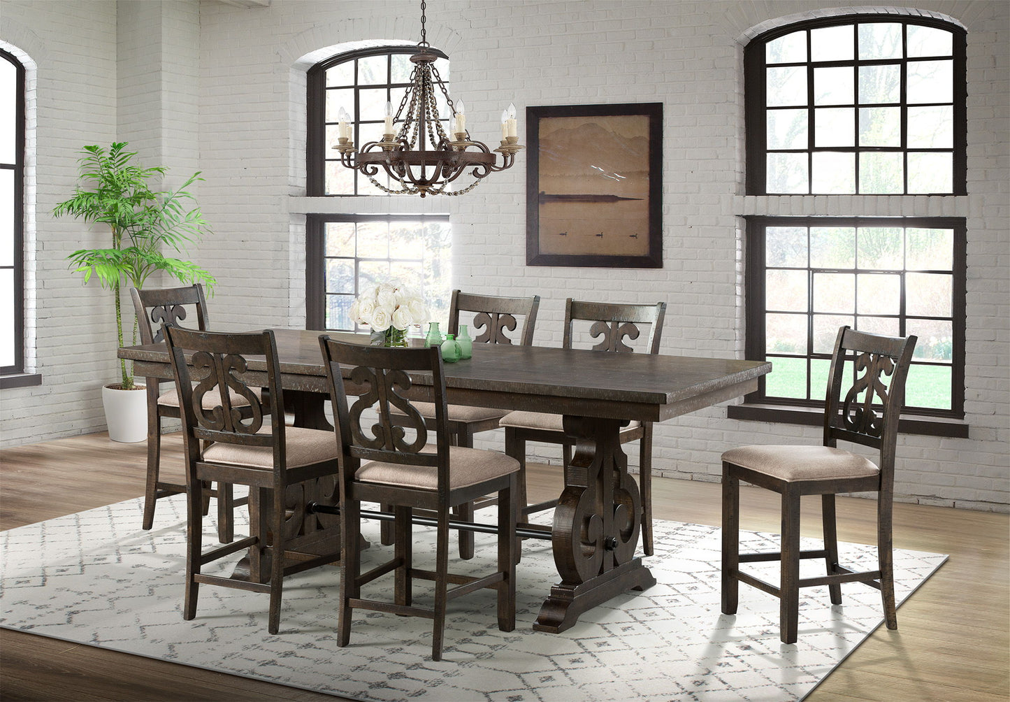 Stone - Counter Height Dining Set