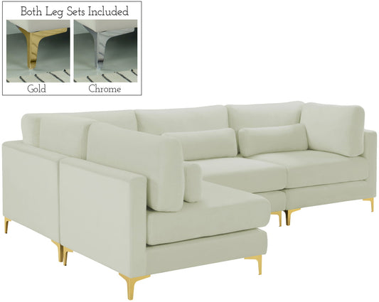 Julia - Modular Sectional 4 Piece - Cream