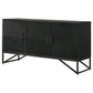 Riddell - 3-Door Accent Cabinet - Black