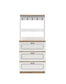 Hewett - Shoe Cabinet - Light Oak & White Finish