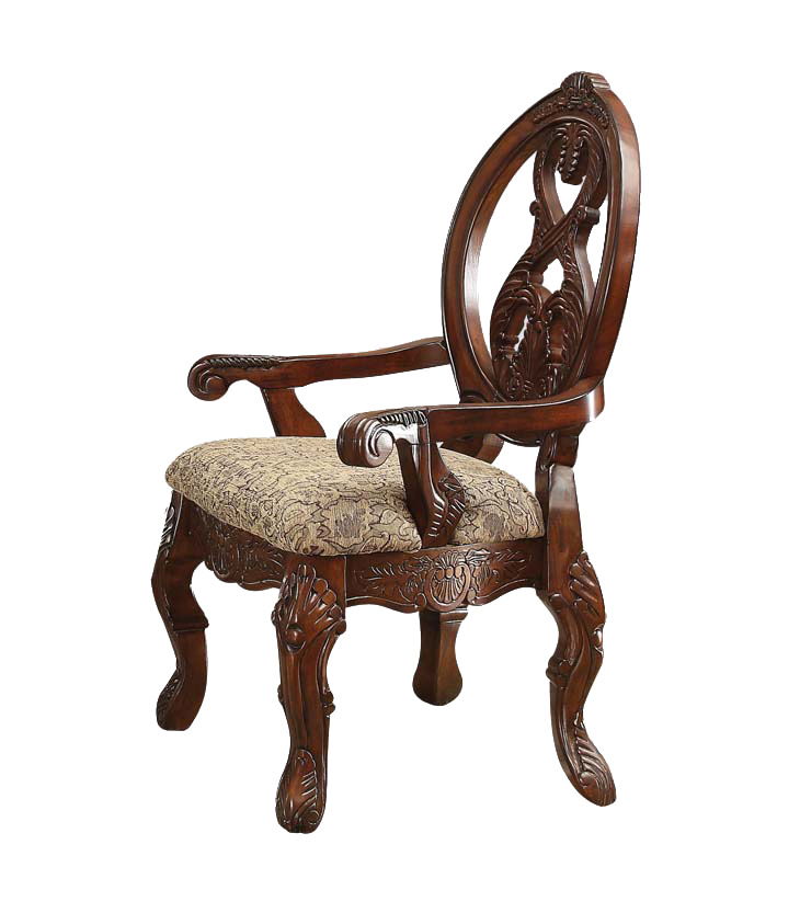 Rovledo - Dining Chair (Set of 2) - Fabric & Cherry