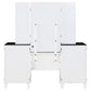 Talei - 6-Drawer Vanity Set With Lighting - Black And White