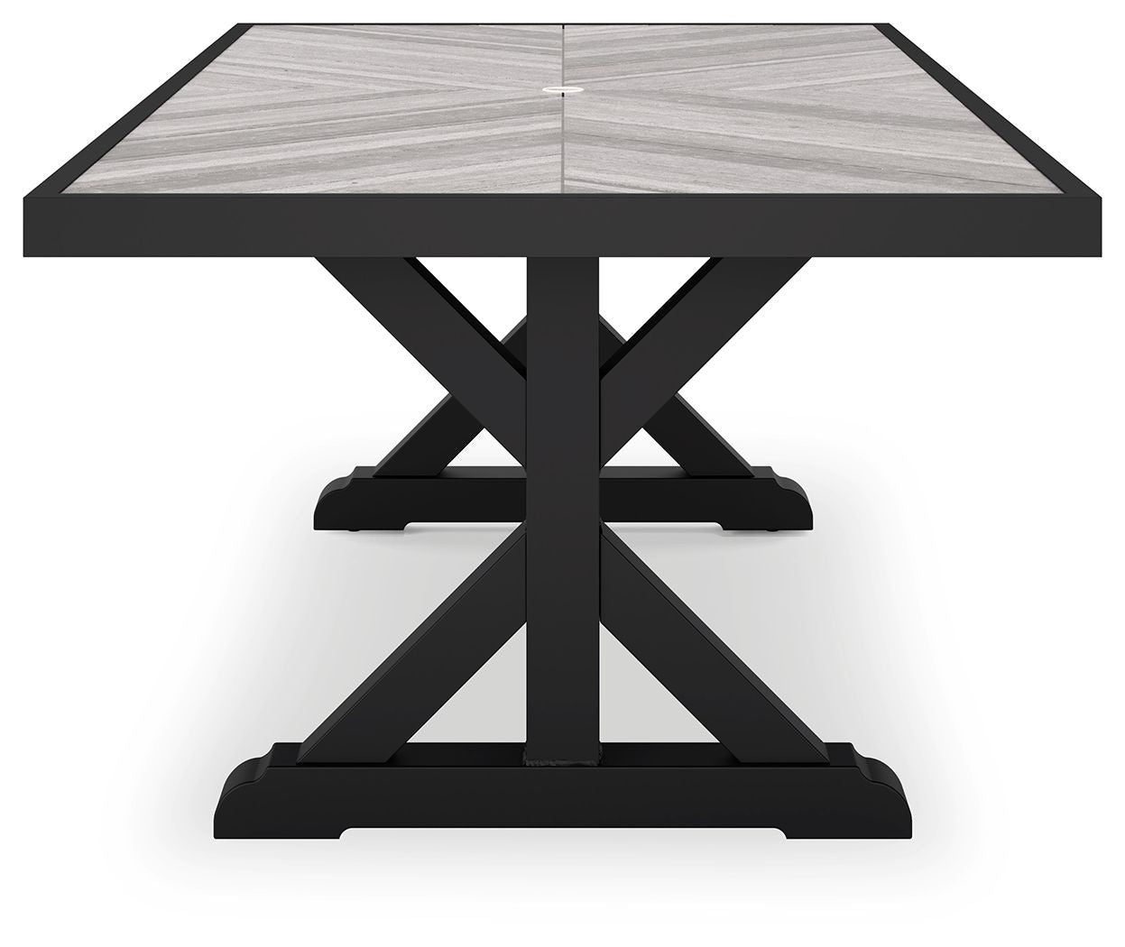 Beachcroft - Rect Dining Table W/Umb Opt