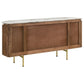 Ortega - 4 Door Marble Top Sideboard Buffet Cabinet - Natural