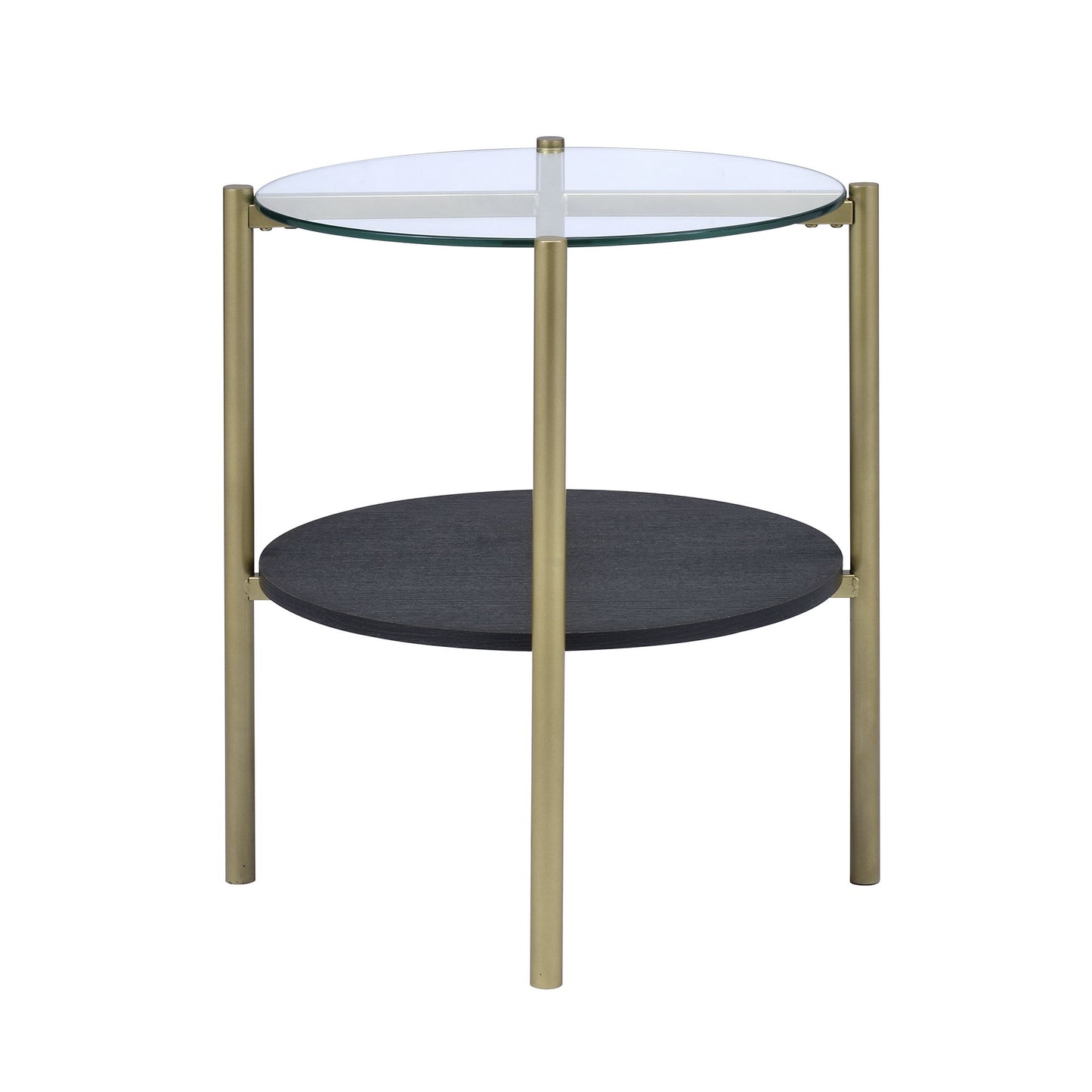 Dyson - Three Table Cocktail Set - Gold Metallic With Black Shelf